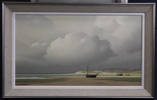 § Pierre de Clausades (1910-1976) Clouds over Le Loire, 18 x 31in.